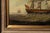 Textile Mid Century British Sailing Ship Maritime Oil Painting For Sale - Image 7 of 8