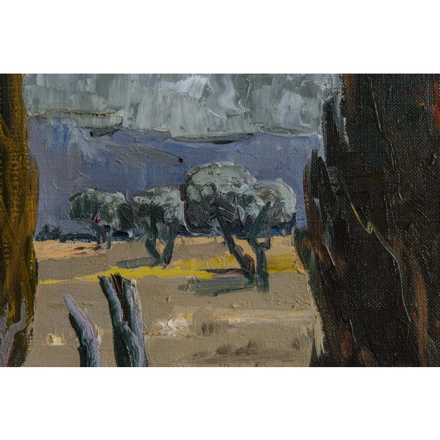 French Oil on Canvas Southern Light Over the Provencal Field by Ely Laumonier For Sale In West Palm - Image 6 of 10