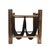 1970s Vintage Brass and Canvas Magazine Holder, 1970s For Sale - Image 5 of 10
