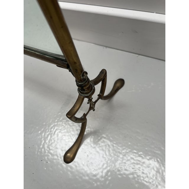 Art Nouveau Mirrored Fire Screen in Brass, 1920s For Sale - Image 3 of 7