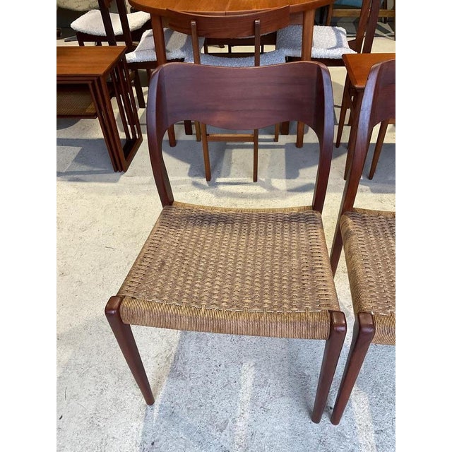 Mid-Century Logster Dining Room Chairs by Arne Hovmand Olsen for Mogens Kold, Set of 4 For Sale - Image 15 of 18