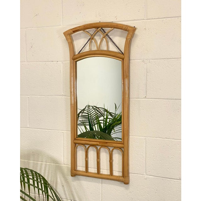 Bamboo Mirror in the style of Vivai del Sud, 1970s For Sale - Image 10 of 10