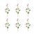 Rustic Sweet Pea Floral Spray (Set of 6) For Sale - Image 3 of 3