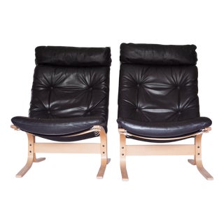 High Back Siesta Lounge Chairs by Ingmar Relling for Westnofa, Set of 2 For Sale