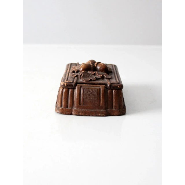 1940s Vintage Syroco Wood Box For Sale - Image 5 of 11