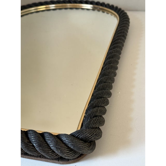 Black Black Rope Mirror, 1960s For Sale - Image 8 of 16