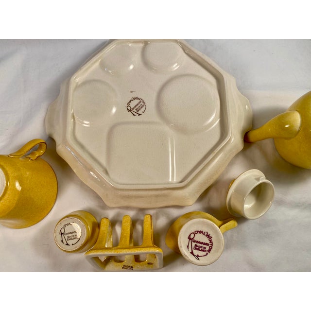 1930s 1930s Royal Winton Countess Pattern Art Deco Style English 7 Piece Breakfast Set For Sale - Image 5 of 7