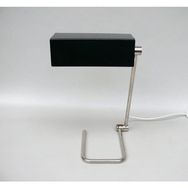 Minimalist Nickel-Plated Table Lamp from HALA, 1950s For Sale - Image 9 of 18