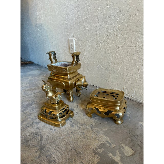 1910s Antique Asian Censor or Incense Burner For Sale In West Palm - Image 6 of 6