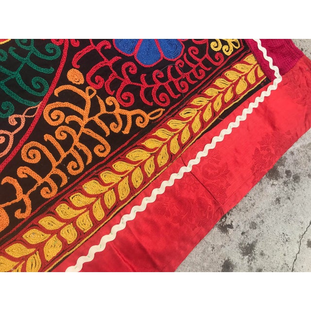 Handmade Table Cover - Vintage Bedspread - Crochet Wall Hanging Size 5.8 FEET x 5.1 FEET ( 178 CM x 157 CM ) Multi color...