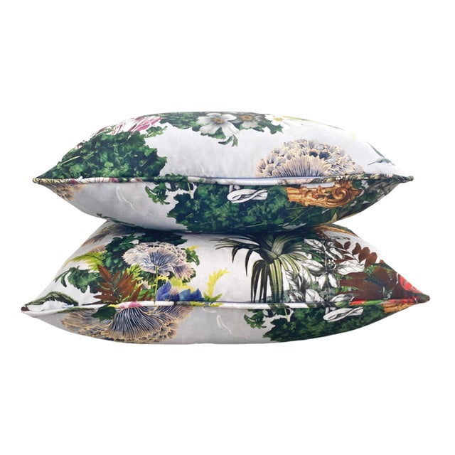Not for the faint of heart, custom pillows made with this wonderful Christian Lacroix tropical whimsy fabric. The...