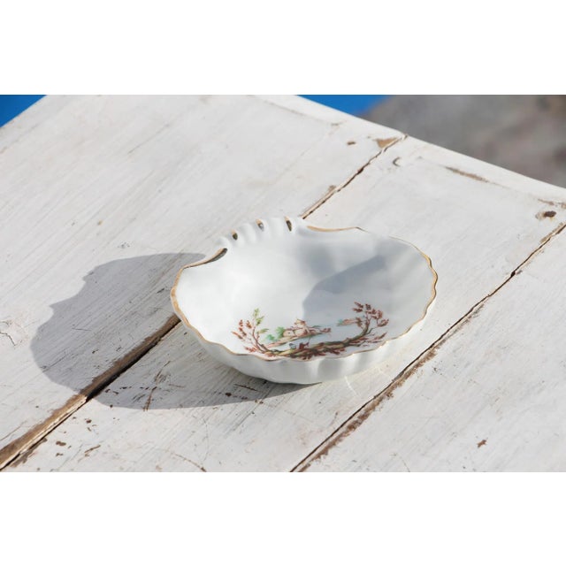 French 19th Century French Shell-Shaped Soap Dish, Hand-Painted and Signed For Sale - Image 3 of 12