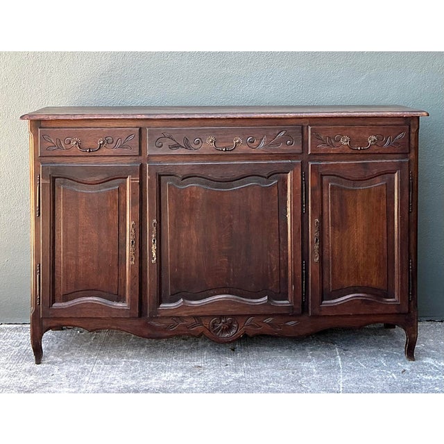 Vintage French Carved Sideboard For Sale - Image 9 of 12