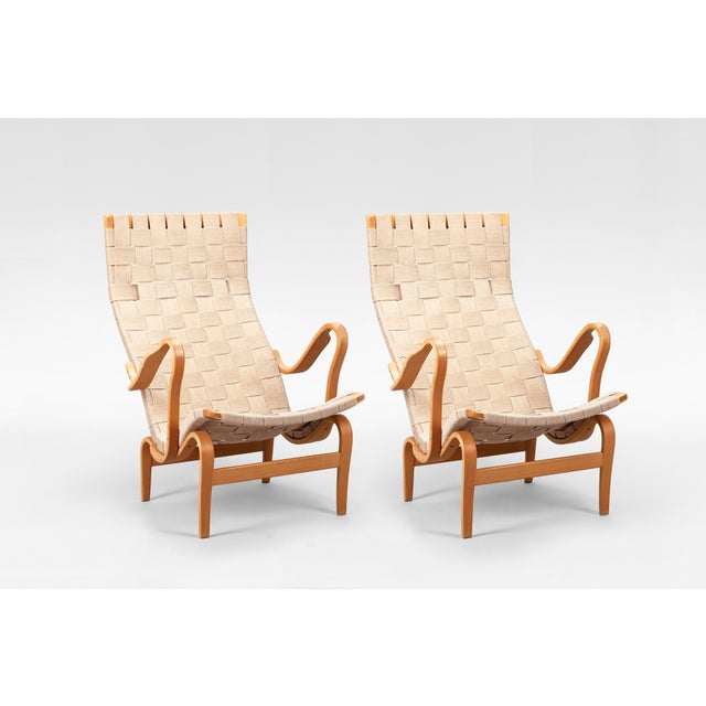 Vintage Pernilla Lounge Chairs by Bruno Mathsson for Dux, 1969, Set of 2 For Sale - Image 5 of 5