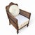 Late 20th Century Late 20th Century French Provincial Cane Armchair With Striped Upholstery For Sale - Image 5 of 14