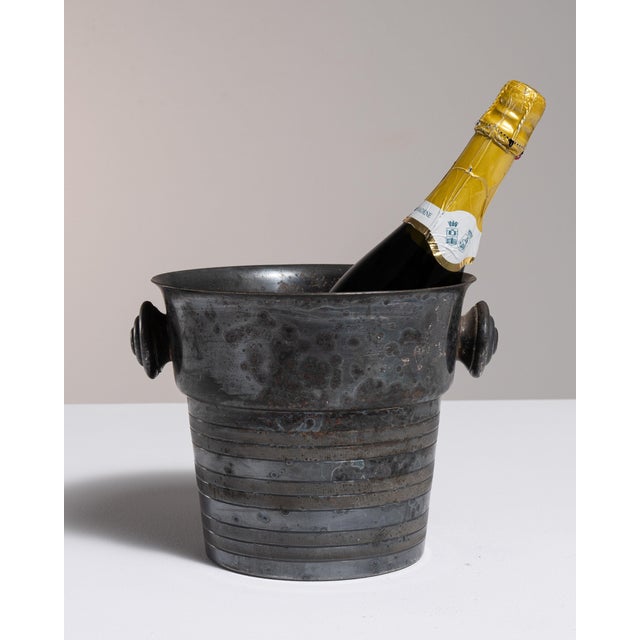 Mid 20th Century France Gray Silver Ice Bucket For Sale - Image 15 of 15