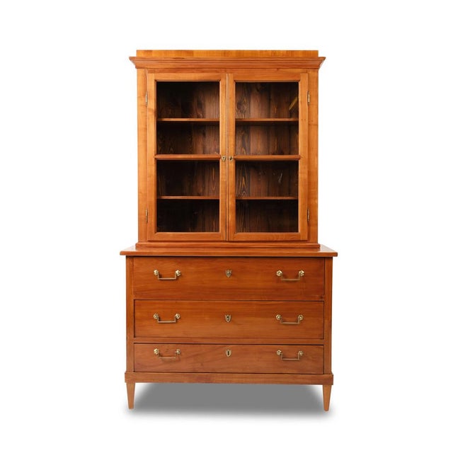 Antique German Chest of Drawers in Cherry, 1810 For Sale - Image 10 of 12
