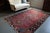 ✂ - - - - - m e a s u r e m e n t s: 6’1” x 9’7”, 185.42cm x 292.1cm, 13.45 Lbs C O L O R S Base: raspberry pink/red...