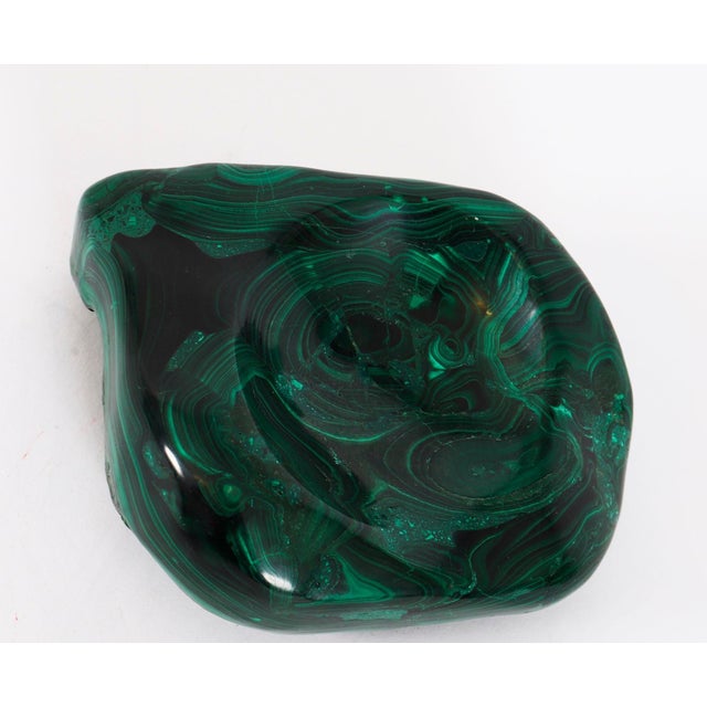 Antique Art Deco Russian Polished Malachite Egg and Stand, 1930s For Sale - Image 15 of 18