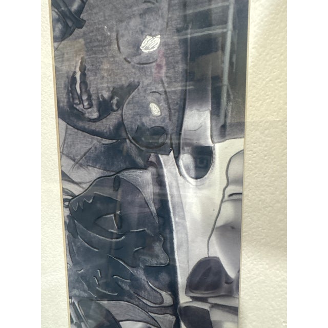 2020s Newel Hunter Original Acrylic Abstract "Coming & Going" – Framed Under Uv Conservation Glass For Sale - Image 5 of 11