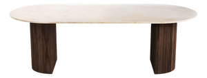 Refleko Crema Marble Dining Table from Stone Valley