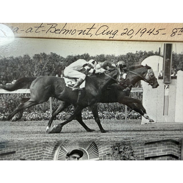 Vintage 45 Original Bert Morgan Sonnet Ke Belmont Horse Racing Jockey Photograph For Sale In New York - Image 6 of 9