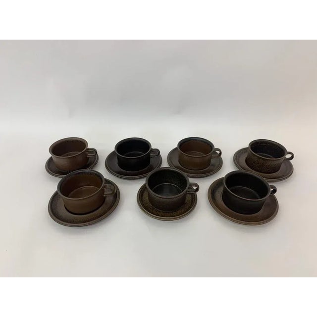 Model Ruska Cups by Ulla Procope for Arabi, Finland, Set of 7 For Sale - Image 4 of 4