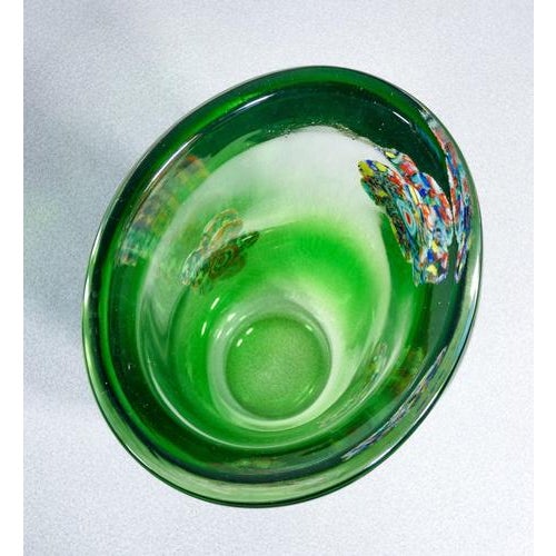 Murano Blown Glass Vase For Sale - Image 9 of 18