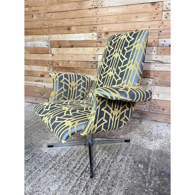 Dutch Swan Armchair, 1950s For Sale - Image 10 of 12