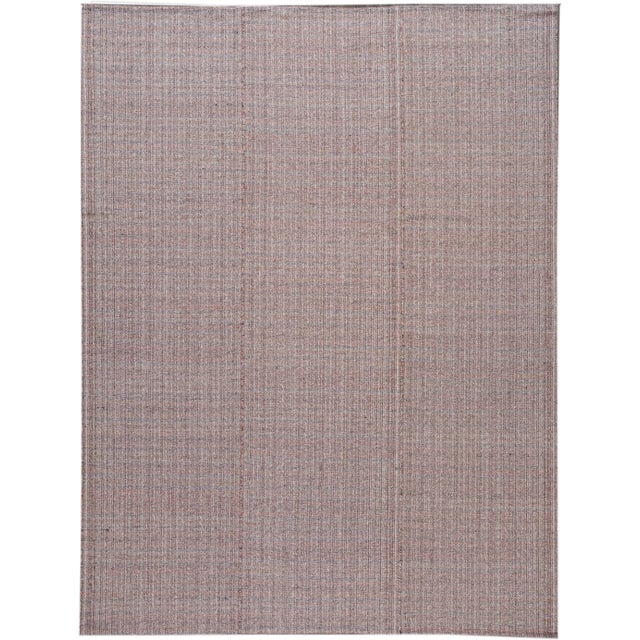 Mid-20th Century Vintage Flat-Weave Rug For Sale - Image 13 of 13