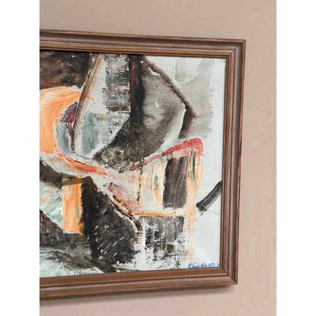 Eivor Lindberg, Abstract Composition, 1967, Oil on Canvas, Framed For Sale - Image 13 of 18