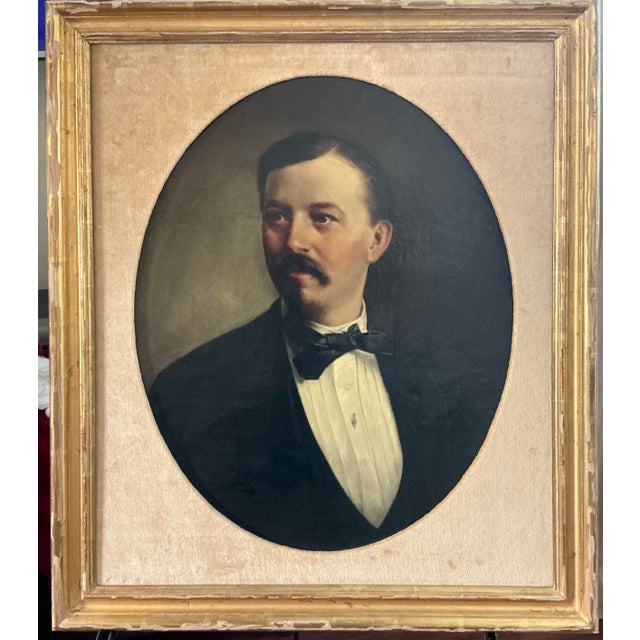 American Mid 19th Century c.l. Lewin Oil Portrait, Elting Family , Ulster County, Ny, New Paltz For Sale - Image 3 of 4