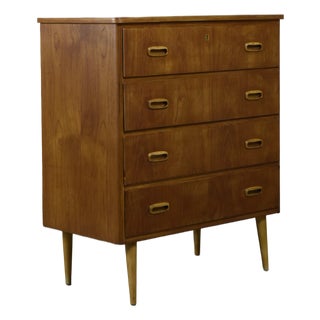 Scandinavian Teak Chest of Drawers, 1960s For Sale