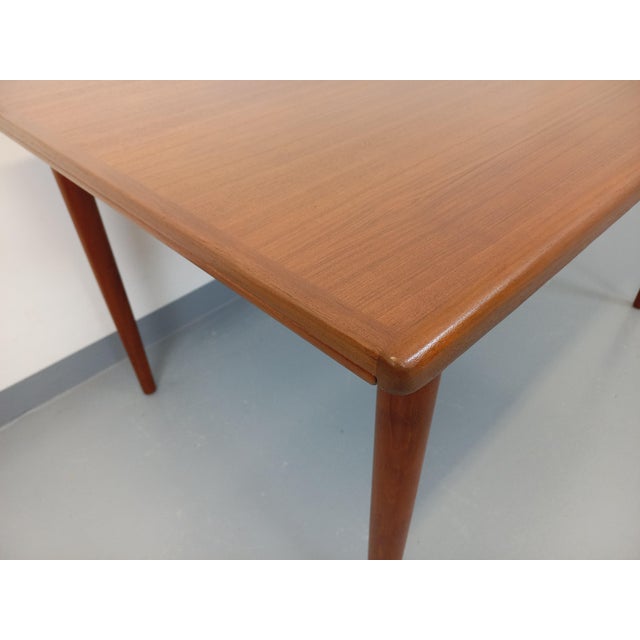 Dyrlund Vintage Scandinavian Rectangular Teak Dining Table with Extensions from Dyrlund, 1960s For Sale - Image 4 of 18
