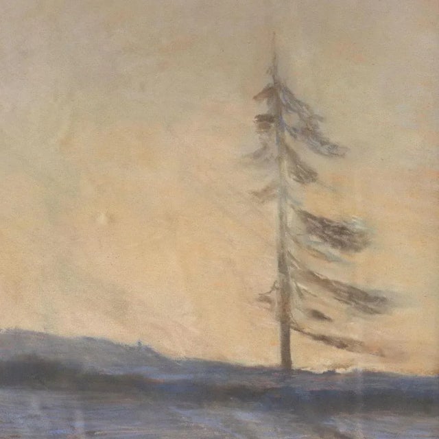 Guido Cinotti, Landscape, Pastel on Paper, Framed For Sale - Image 3 of 9