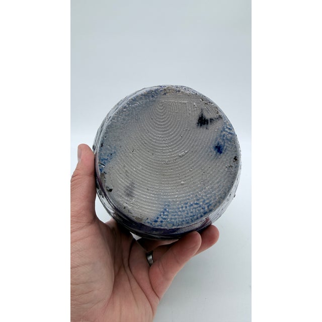 Antique German Westerwald Blue Incised Stoneware Jug, Circa 19th Century For Sale - Image 14 of 17