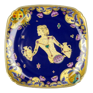 1970s Porcelain Aquarius Wall Plate by Ole Winther for Hutschenreuther