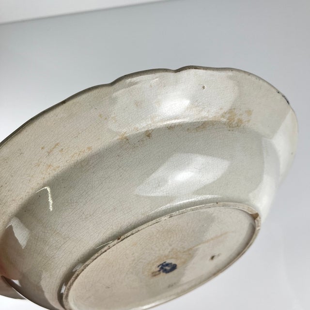 Vintage Jane Model Salad Bowl from KG Lunéville, 1890s For Sale - Image 6 of 9