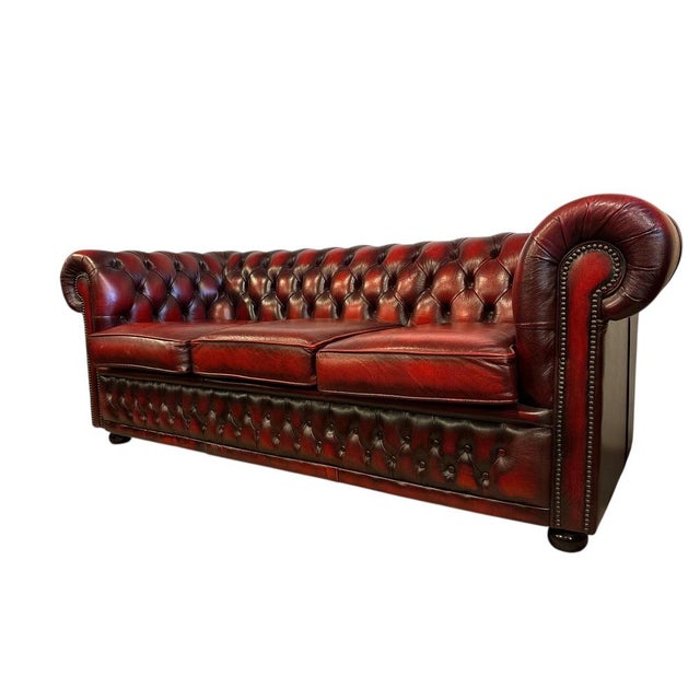 Chesterfield Leather Sofas from Winchester, Set of 2 For Sale - Image 6 of 13