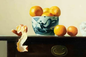 Zhang Wei Guang, Oranges on Table, Original Oil Painting, 2000s