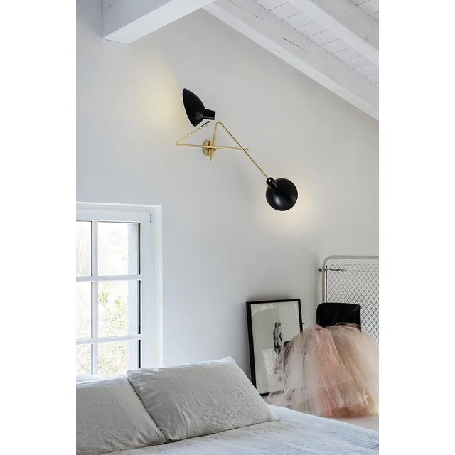 Black VV Cinquanta Twin White Wall Lamp by Vittoriano Viganò for Astep For Sale - Image 8 of 9
