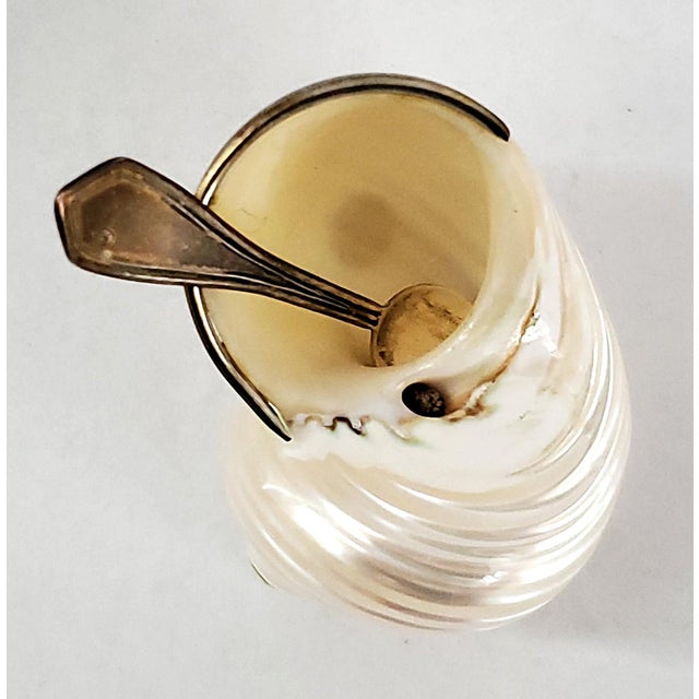 Caviar Dish by Scully & Scully Sterling Silver 925 Hallmarked & Spoon Seashell Shell For Sale - Image 15 of 17