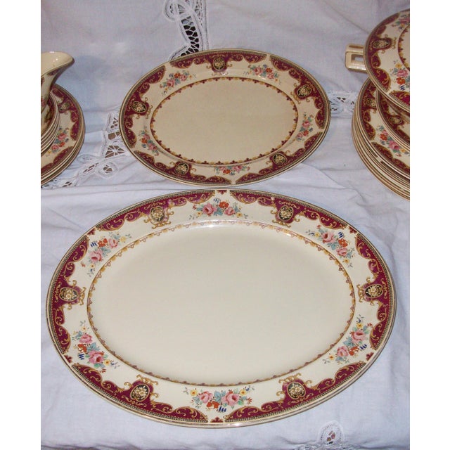 1900s Antique Johnson Bros. China Victorian Lindsey Dinnerware Set 23 Pieces Chairish