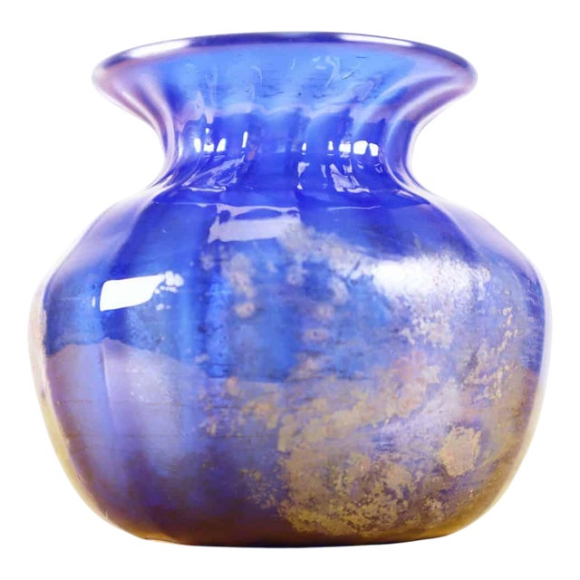 Iridescent Glass Vase by Paolo Rossi For Sale