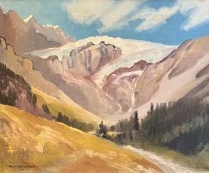 Henri Weissenbach, Mountain Landscape, Oil on Canvas, 1930