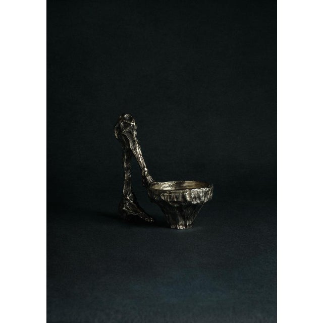 Omnia vanitas vanité 21 candelabra in patinated cast bronze by william guillon hand sculpted, dated and signed dimensions:...
