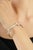 Modernist T Bar Cubic Zirconia Bangle Bracelet in 925 Silver - Anniversary Gift For Sale - Image 6 of 12