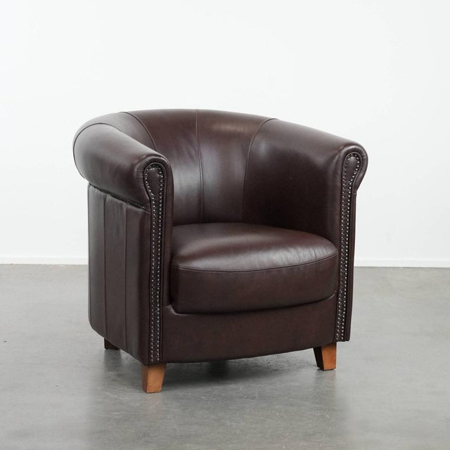 Club Chair in Cowhide Leather For Sale - Image 14 of 14
