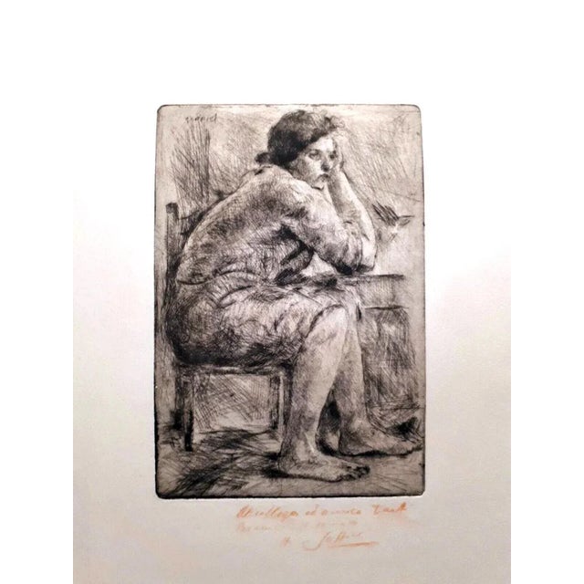 Hand signed and dedicated in red pencil. Signed on plate top left. Ardengo Soffici was an Italian painter, intellectual,...