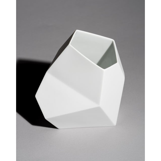 White Surface Bisque Porcelain Vases by Achim Haigis for Rosenthal, 2007, Set of 2 For Sale - Image 8 of 12